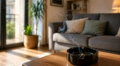 Cendrier et odeurs de tabac dans le logement