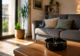 Cendrier et odeurs de tabac dans le logement