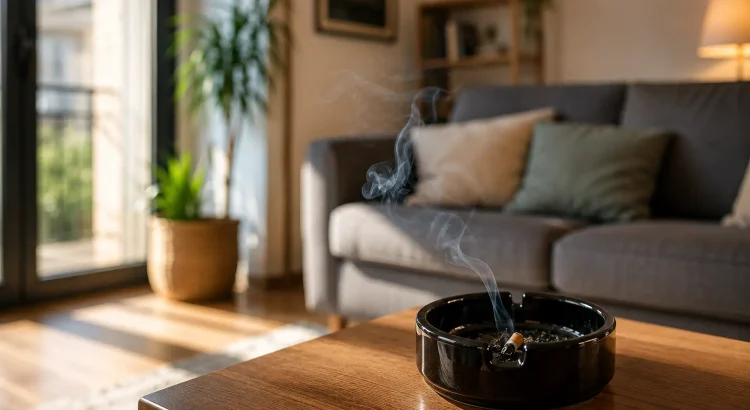 Cendrier et odeurs de tabac dans le logement